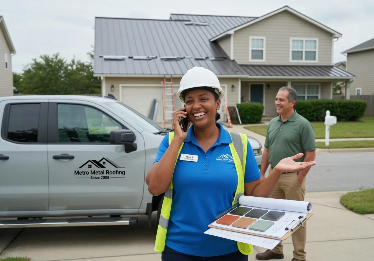 Storm Damage Metal Roof Repair in Glen Richey, PA